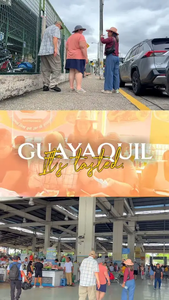 Reel cover: Guayaquil, it's tasty, over scenes of a covered market